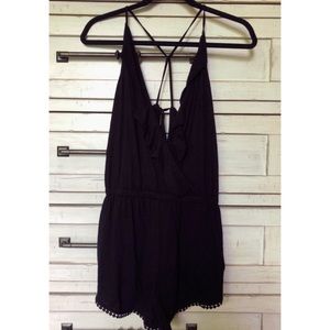 Topshop black romper
